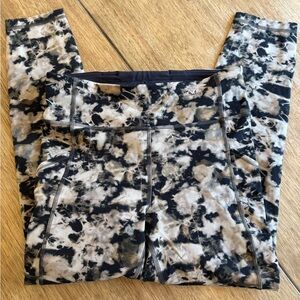 lululemon athletica Black and White Patterned Leggings